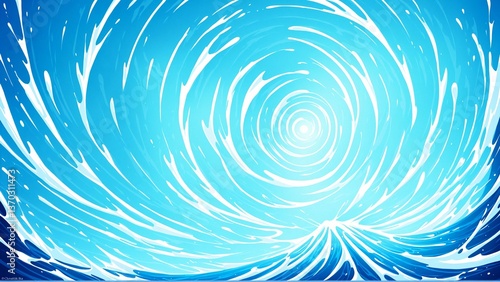 xplosive Water Splash and Wave Effect Illustration Background in Blue Gradient
青いグラデーションで描かれた水の爆発と波のエフェクト背景イラスト