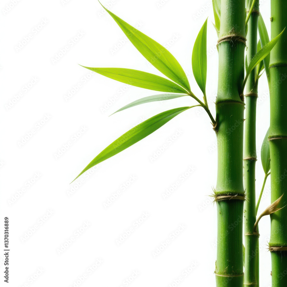 Fototapeta premium Nature's Simplicity The Elegant Grace of a Bamboo Shoot