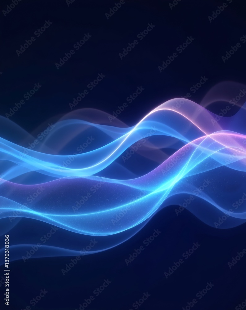 an abstract representation of luminous waves, creating a sense of fluidity and depth, ideal for digital projects. The image features flowing. an abstract representation of luminous waves, creating a sense of fluidity and depth, ideal for digital projects. The image features flowing.