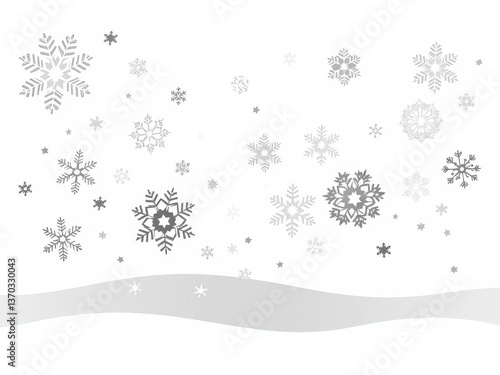 Winter Wonderland Snowflakes Background