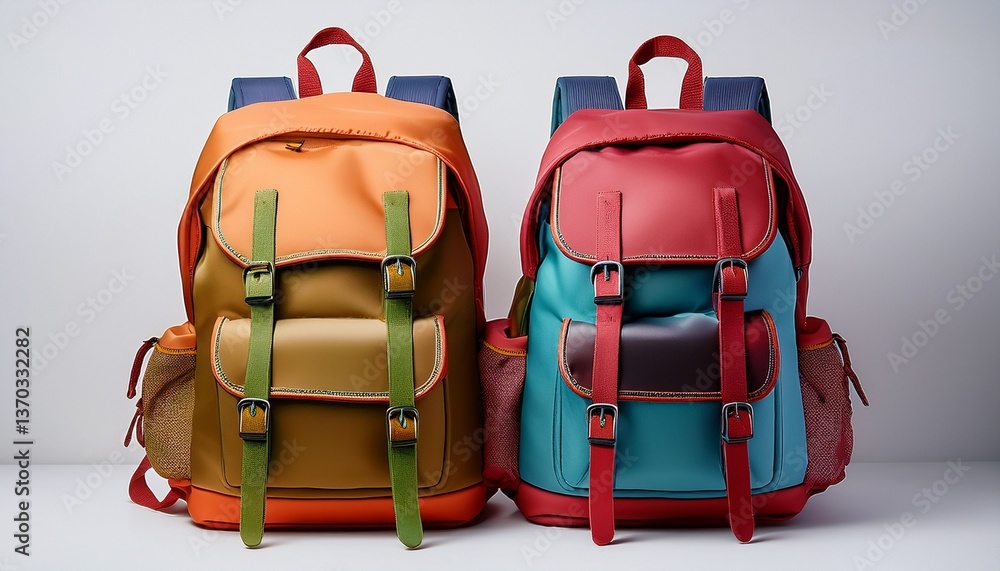 Fototapeta premium colorful backpack for travel