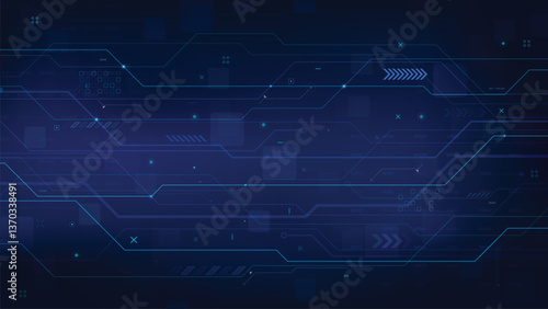 Wallpaper Mural Abstract technology bacgkround 250301_002 Torontodigital.ca