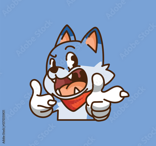 An enchanting wolf with elegance and a playful sense of humor.