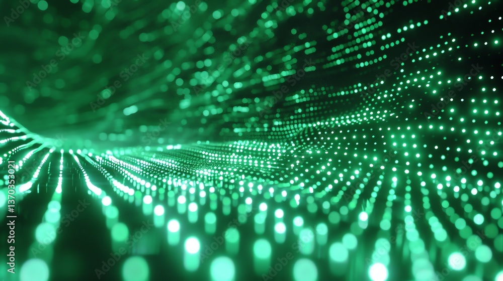This is an abstract background image with a flowing wave pattern. The colors are green and black. The image has a futuristic and technological feel. This is an abstract background image with a flowing wave pattern. The colors are green and black. The image has a futuristic and technological feel.