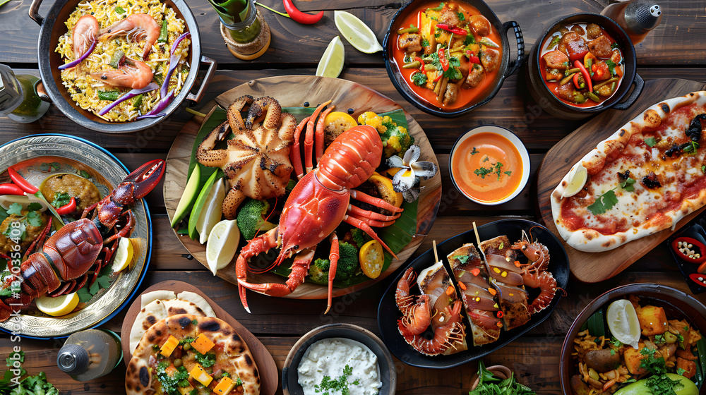 An Exotic Culinary Journey: Vibrant Spread of Traditional Zanzibar Dishes An Exotic Culinary Journey: Vibrant Spread of Traditional Zanzibar Dishes