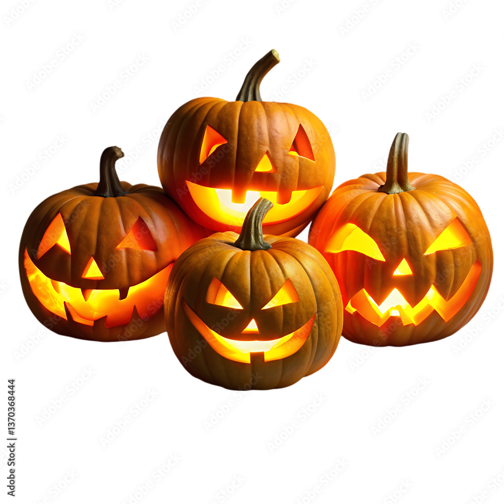 Halloween Pumpkins: Jack-o'-lanterns, Autumn Halloween Pumpkins: Jack-o'-lanterns, Autumn
