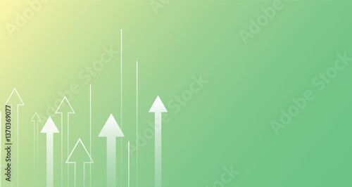 Business arrow background. Start up business vector