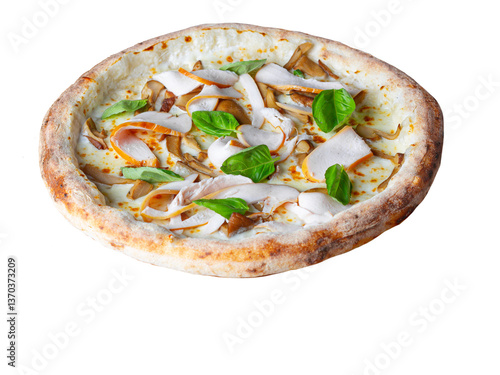 pizza with mushrooms
