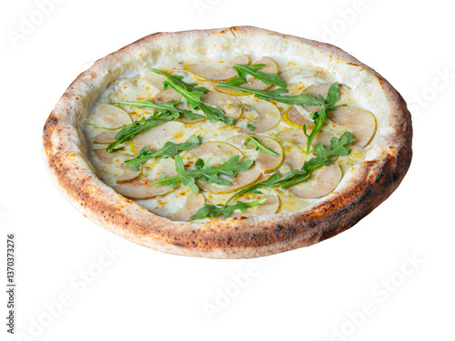 pizza with pear and cheese
