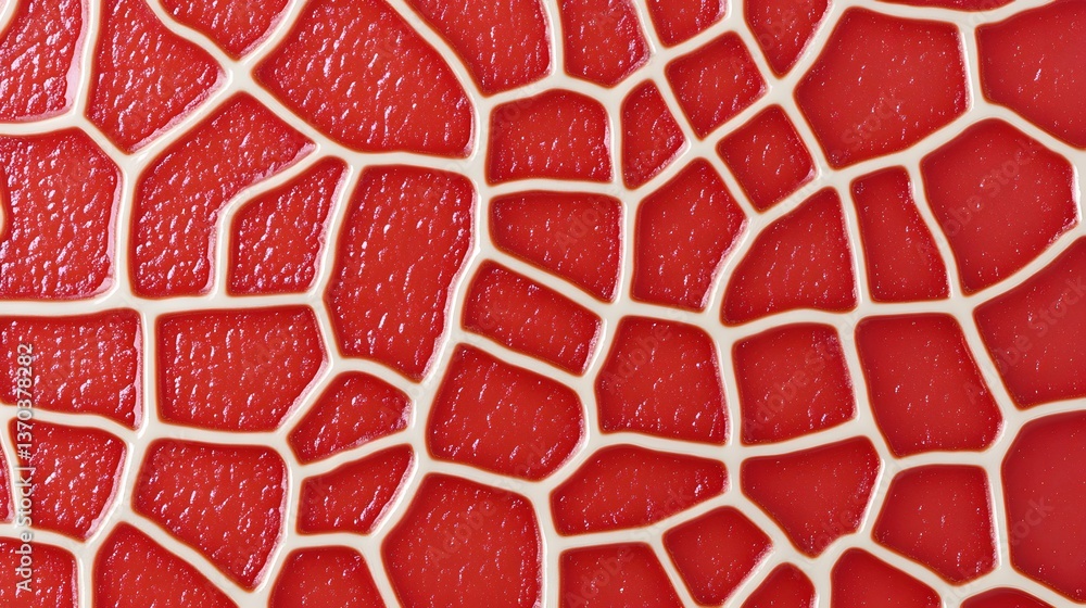 Fototapeta premium Abstract Red Cracked Texture Background Pattern