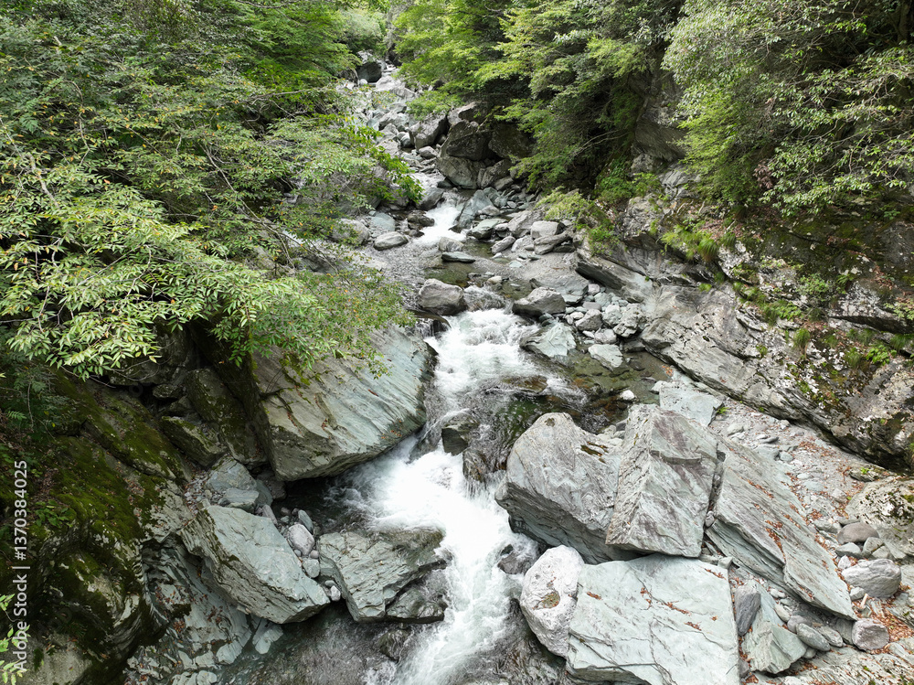 愛媛県西条市 三碧峡の風景