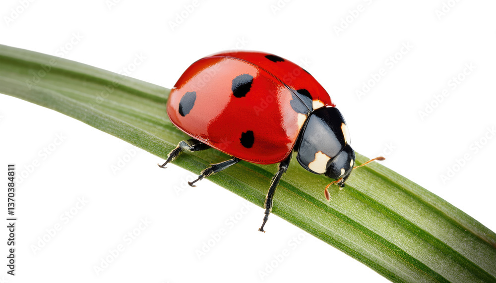 Lady bug Isolated On PNG Transparent and White Background Lady bug Isolated On PNG Transparent and White Background