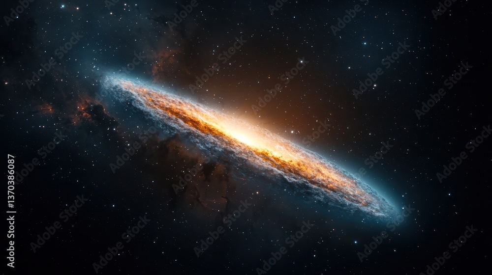 Fototapeta premium Cosmic ring galaxy