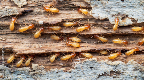 Termites on the tree