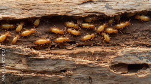 close up of termites