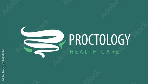 Logo for proctology. Vector illustration