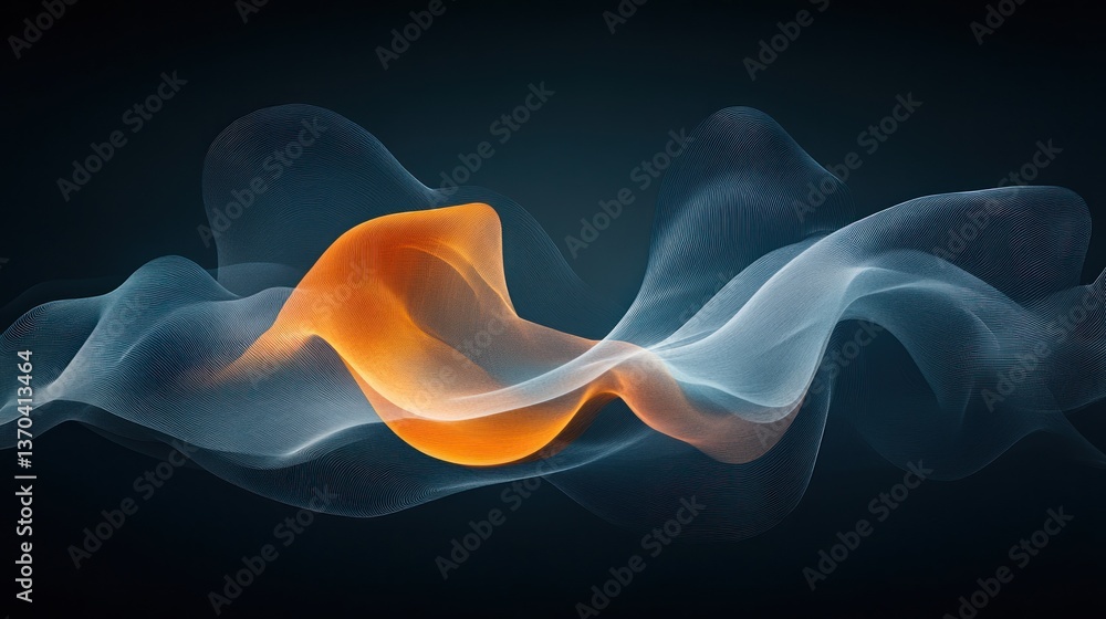 Fototapeta premium Abstract wave design