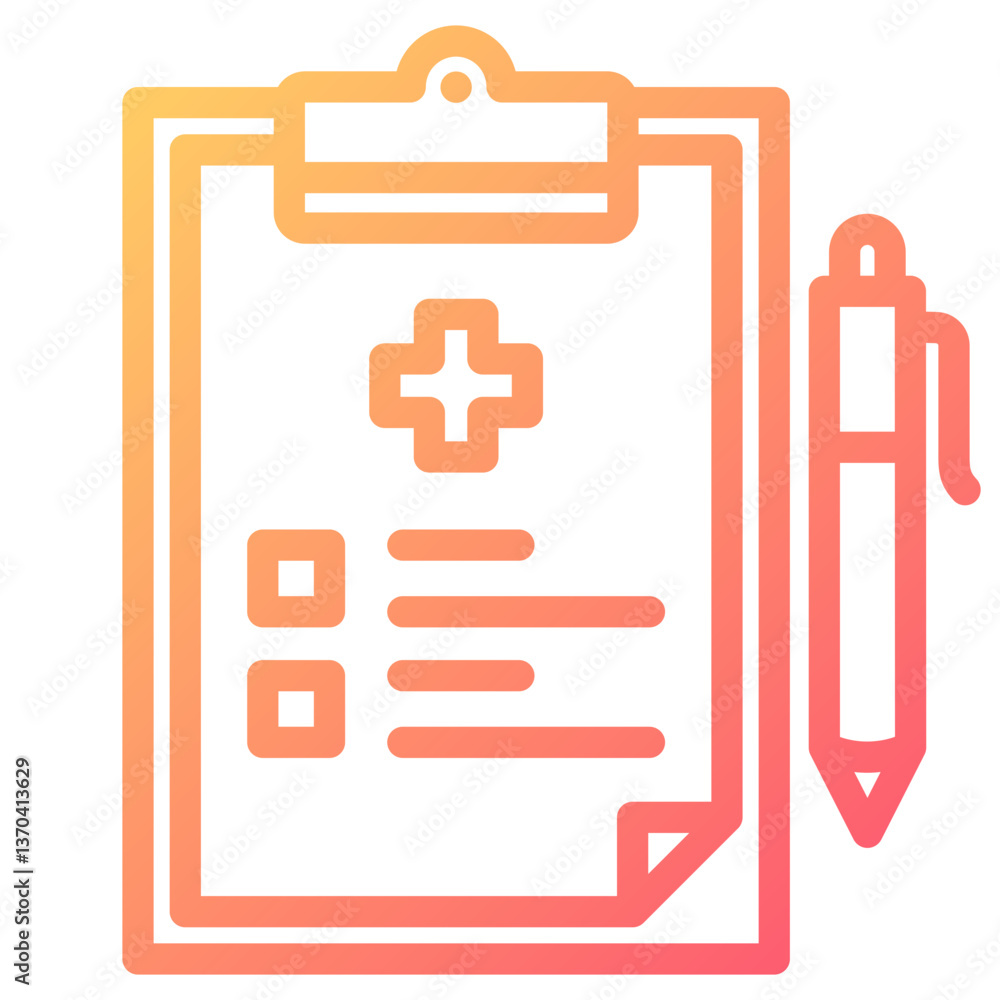 Fototapeta premium Clipboard Icon