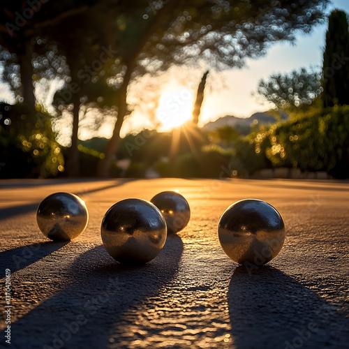 Obraz na płótnie Boules de pétanque en Provence