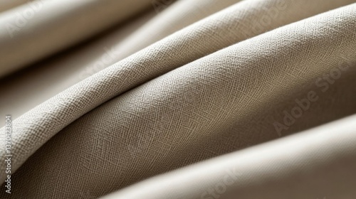 Closeup of elegant beige fabric.