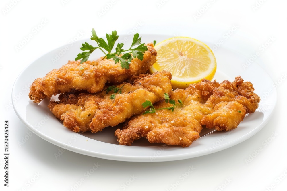 Delicious German Schnitzel Plate Delicious German Schnitzel Plate