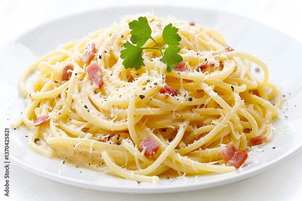 Delicious Spaghetti Carbonara Dish Delicious Spaghetti Carbonara Dish