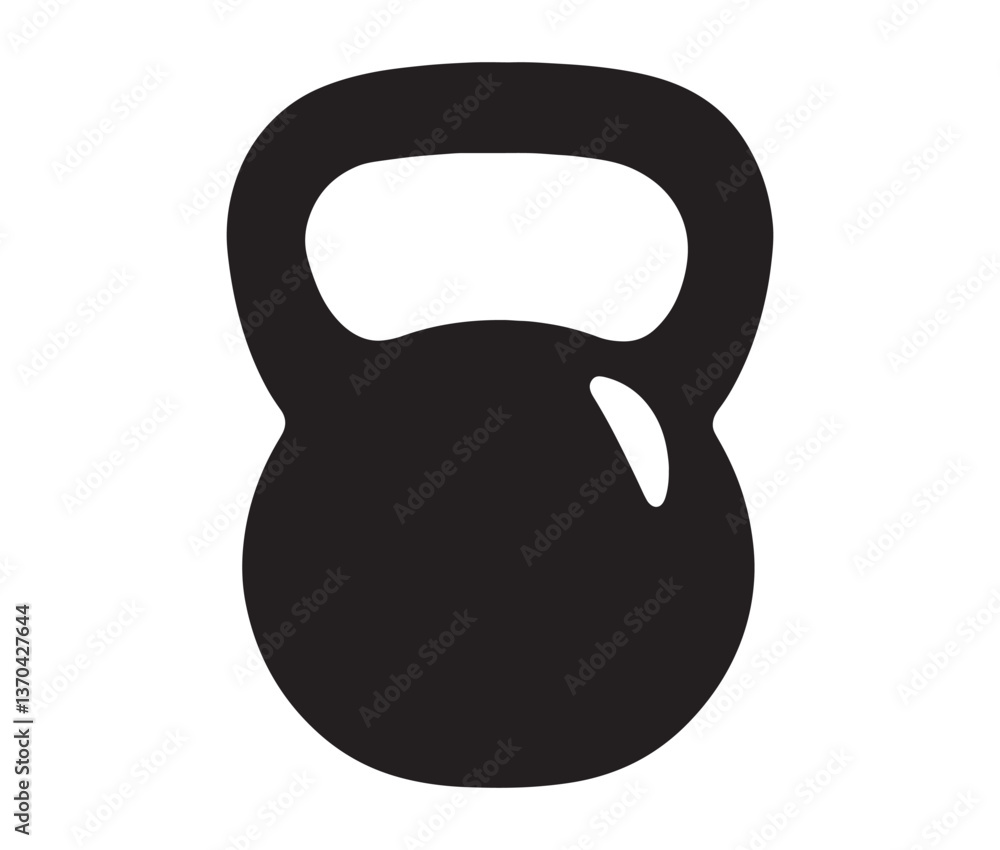 Fototapeta premium Dumbbell isolated on white background. Weight isolated on white background. strength training kettlebell workout design