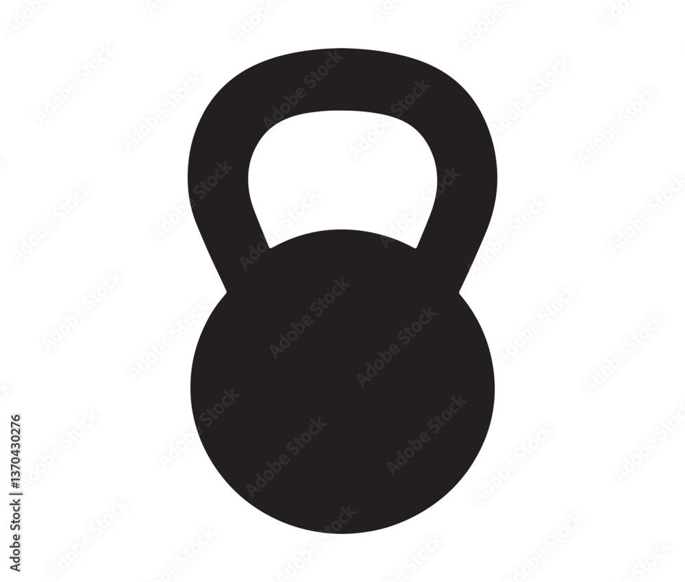 Fototapeta premium Dumbbell isolated on white background. Weight isolated on white background. strength training kettlebell workout design