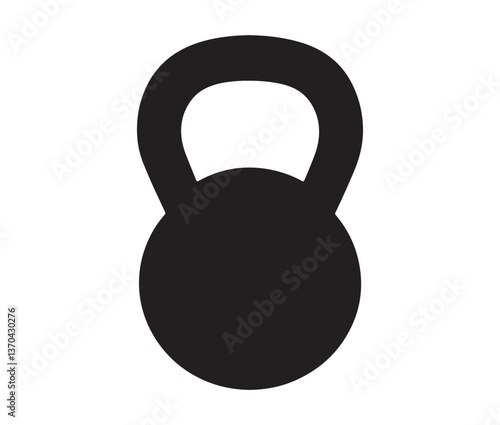 Dumbbell isolated on white background. Weight isolated on white background. strength training kettlebell workout design