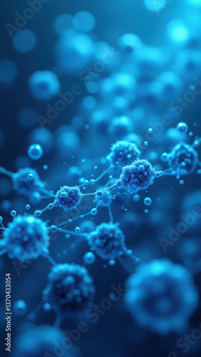 Wallpaper Mural Image of a NAD molecule with bubbles. Torontodigital.ca