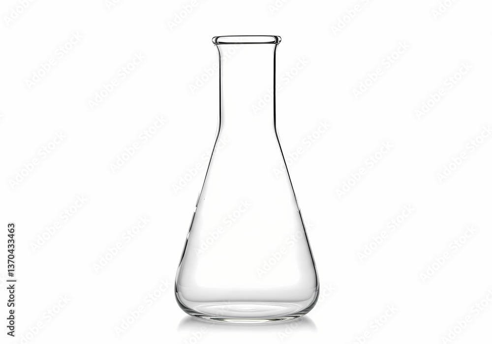 Empty Erlenmeyer Flask isolated on transparent background Empty Erlenmeyer Flask isolated on transparent background