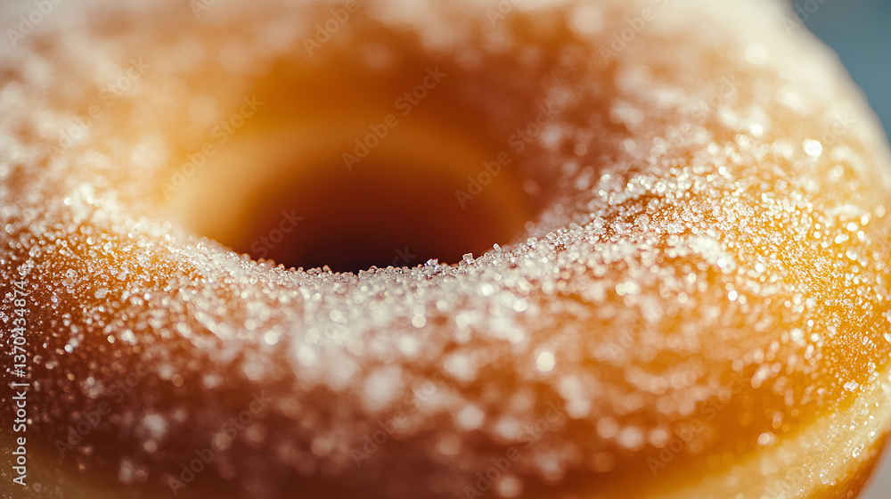 a doughnut with sugar, a doughnut with sugar,