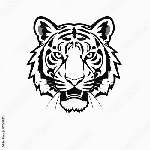 tiger head vector
