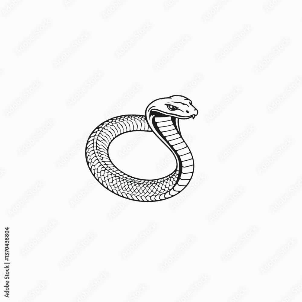 Fototapeta premium snake tattoo vector