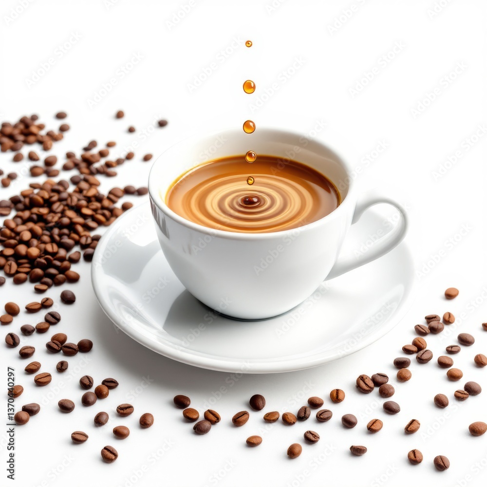 Fototapeta premium hot coffee - caffe fumante