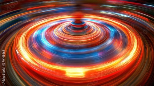 Abstract swirling light patterns