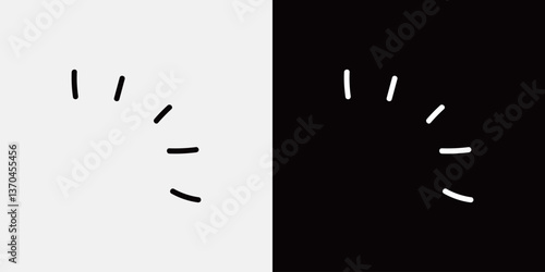 シンプルな手描き感情のセット
