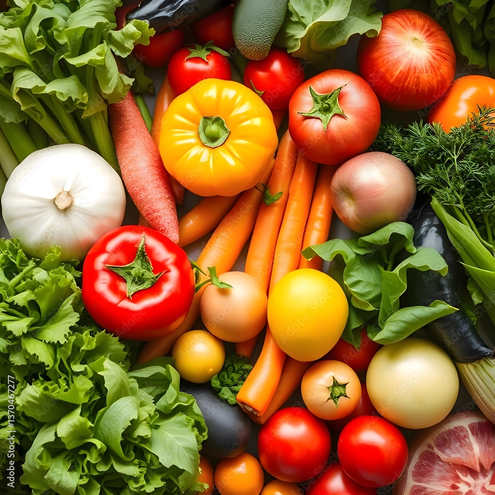 Fresh raw vegetables and fruits. Fresh raw vegetables and fruits.