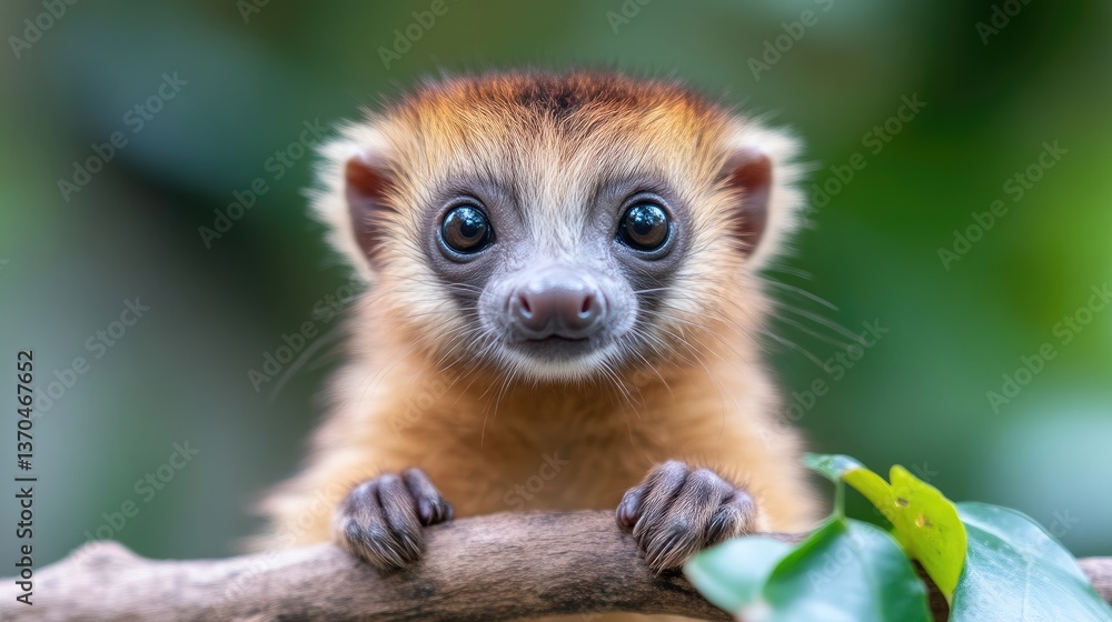 Close-up of a baby lemur Close-up of a baby lemur