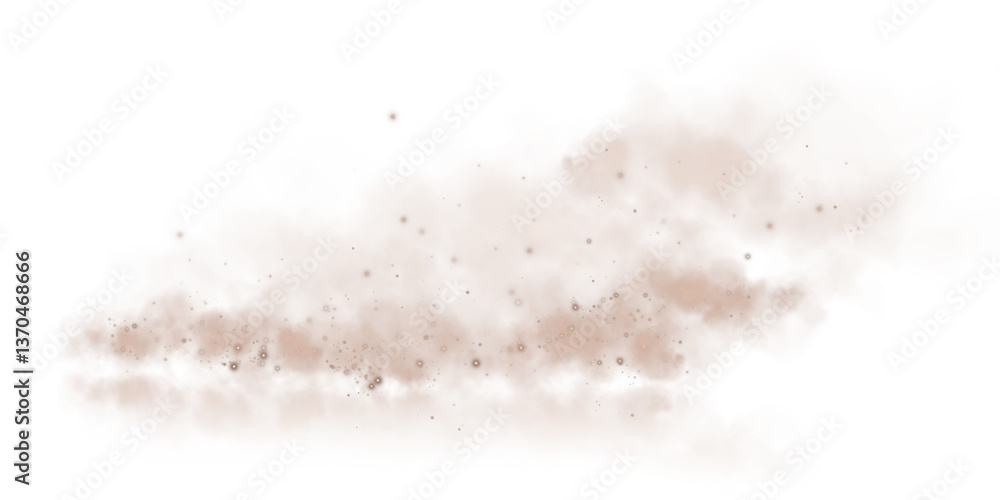 Magic chocolate brown smoke with glitter and small particles of twinkling stars. Fog with luminous particles. Chocolate brown vapor with stardust. PNG. Magic chocolate brown smoke with glitter and small particles of twinkling stars. Fog with luminous particles. Chocolate brown vapor with stardust. PNG.