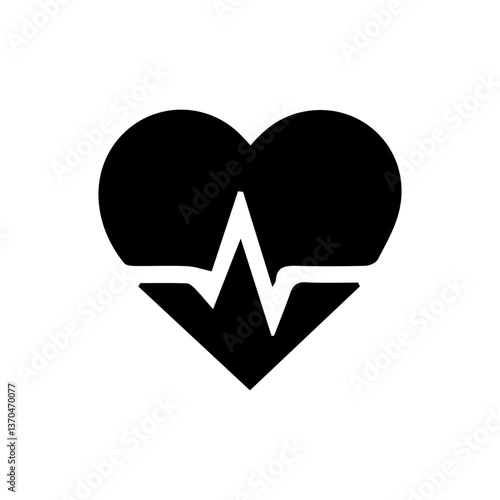 Heart health heart disease sign icon with transparent background
