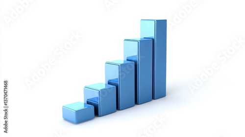 3D Blue Bar Chart with Exponential Growth Free Download 3D Blue Bar Chart with Exponential Growth - GFXLoad