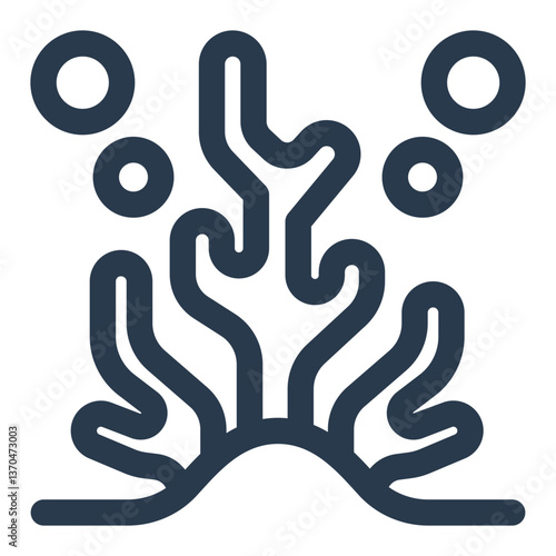 Coral Reef Illustration with Marine Biodiversity Concept