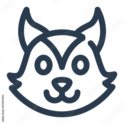 Cuban Solenodon Face with Pointed Ears and Whiskers