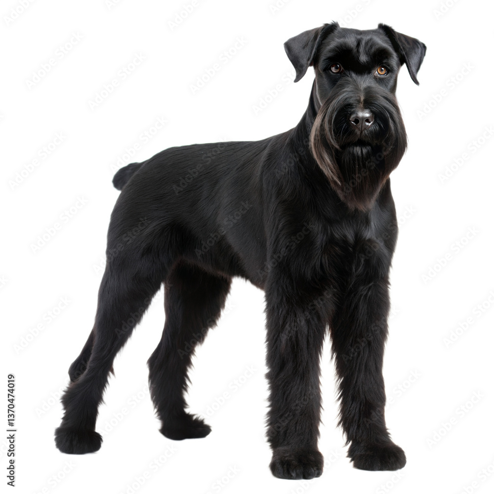 Obraz premium Giant Schnauzer AI Generated Image