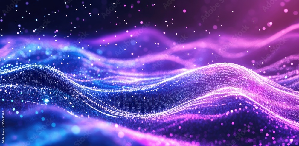 Obraz premium Abstract digital wave patterns (1)