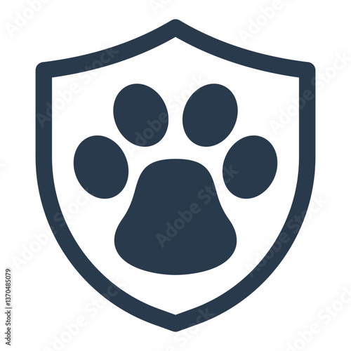 Wildlife Protection Badge with Pawprint Inside Shield
