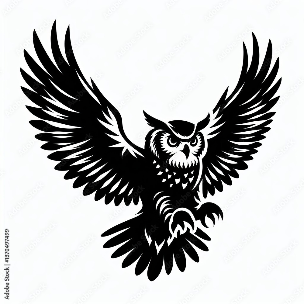 Fototapeta premium Different Bird Silhouettes in a Wildlife Illustration