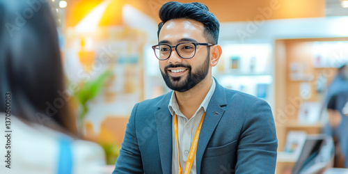 A Brand Ambassador Sharing Their Bright Experience with Engaged Audience