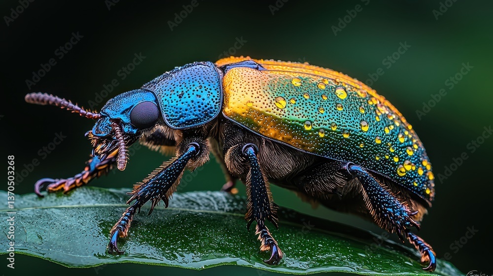 Fototapeta premium Shiny Beetle in Natural Light